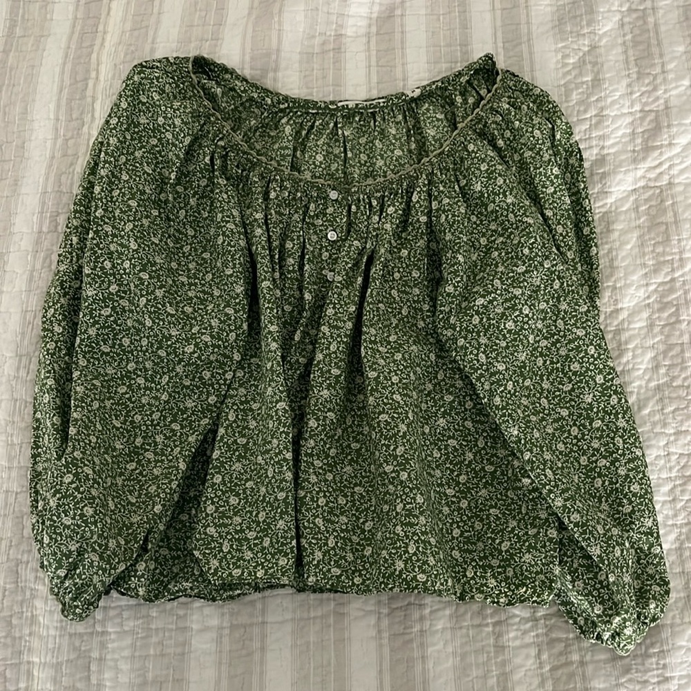 Green Dôen blouse